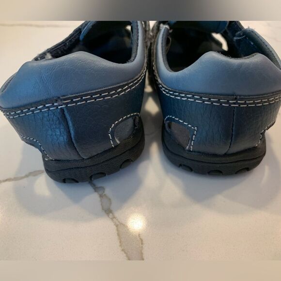 Sesame Street | Vintage COOKIE MONSTER Boys Sandals Shoes Navy Blue - Picture 2 of 7